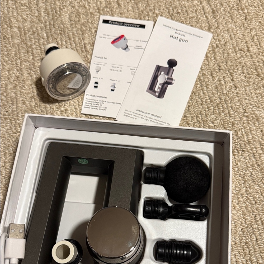 Black Percussion Massager - Picture 5 of 6